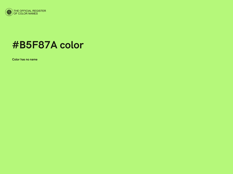 #B5F87A color image