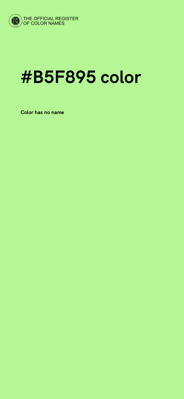 #B5F895 color image