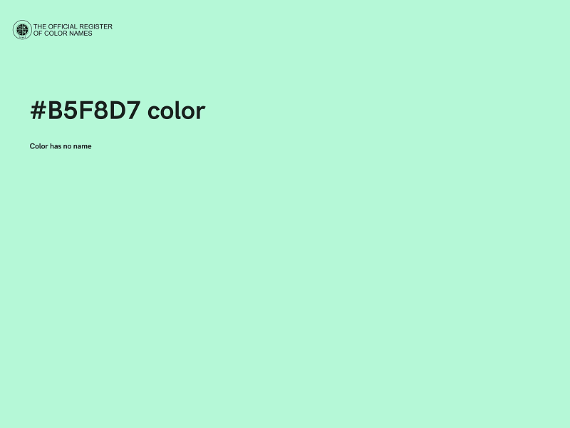 #B5F8D7 color image