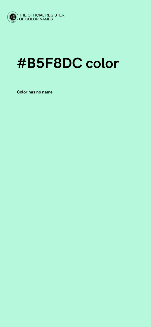 #B5F8DC color image