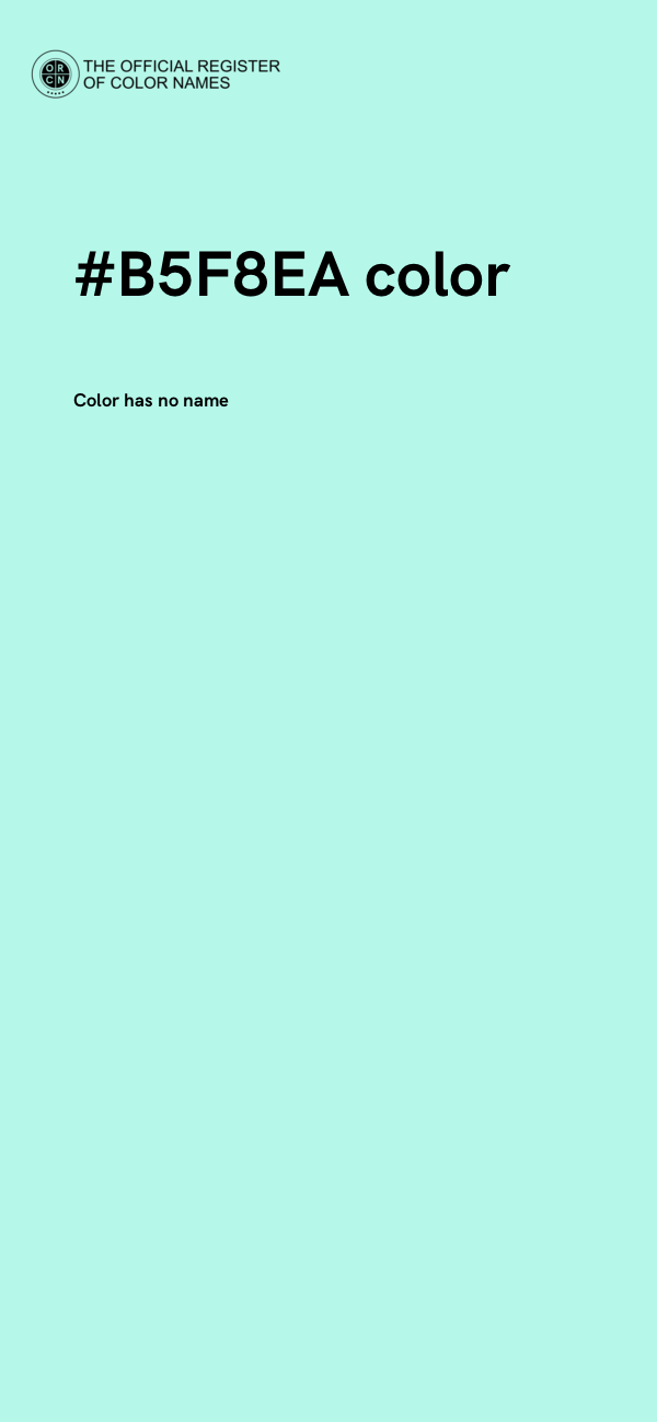 #B5F8EA color image