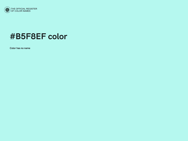 #B5F8EF color image