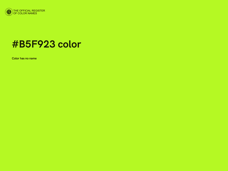 #B5F923 color image