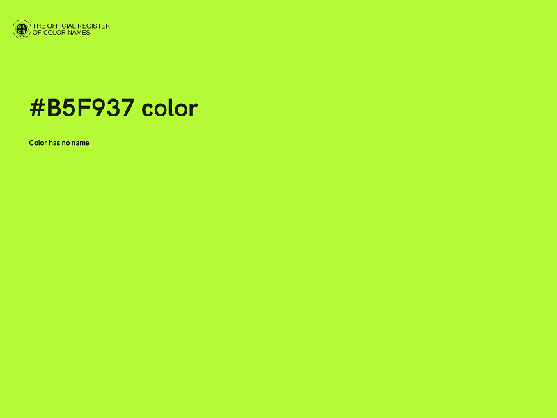 #B5F937 color image