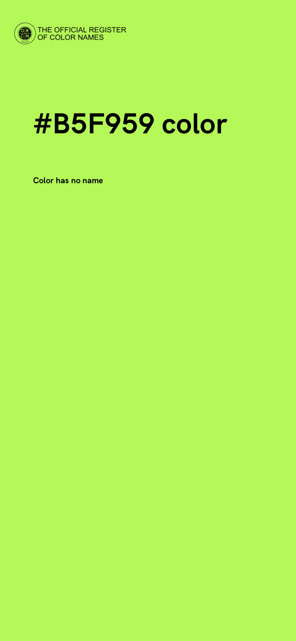 #B5F959 color image