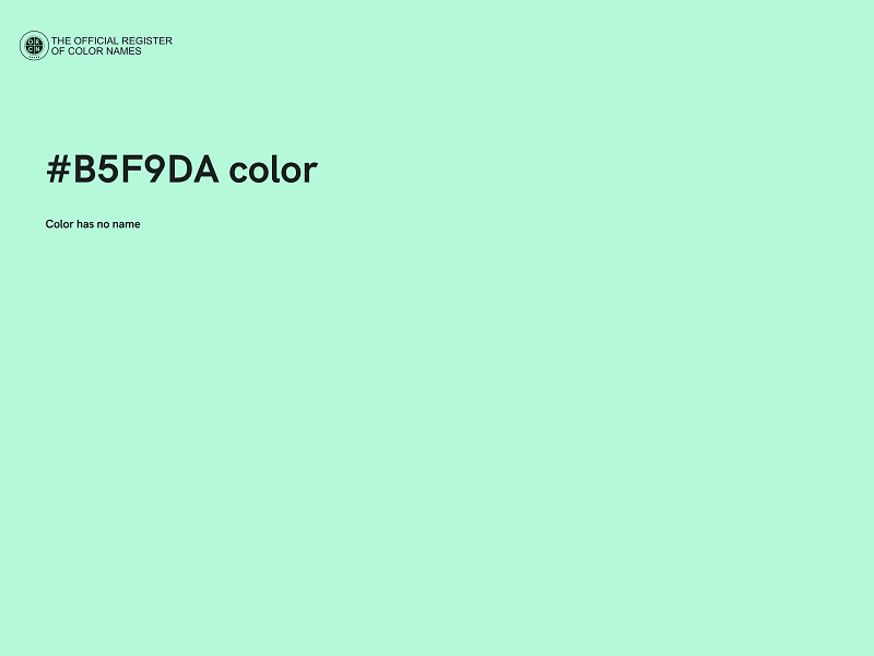 #B5F9DA color image