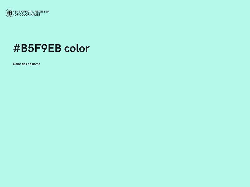 #B5F9EB color image