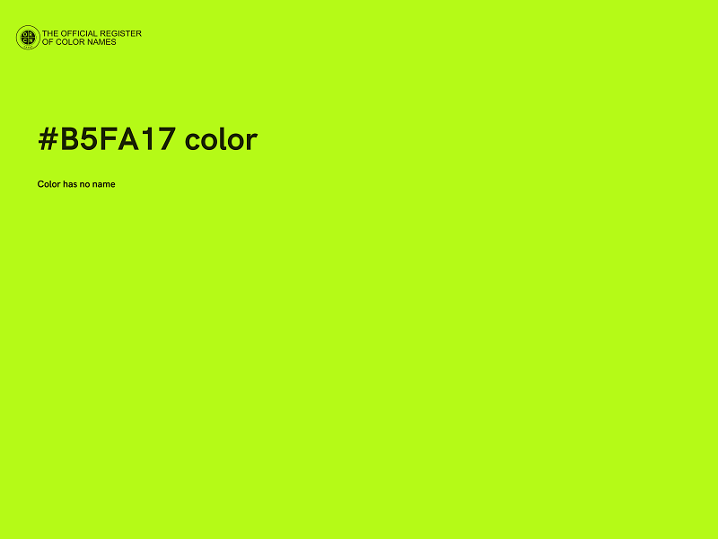 #B5FA17 color image