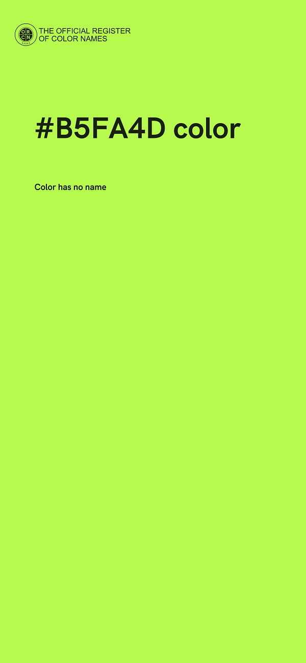 #B5FA4D color image