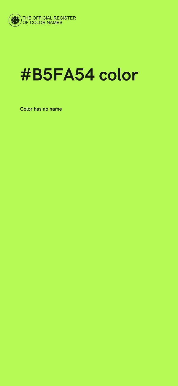 #B5FA54 color image