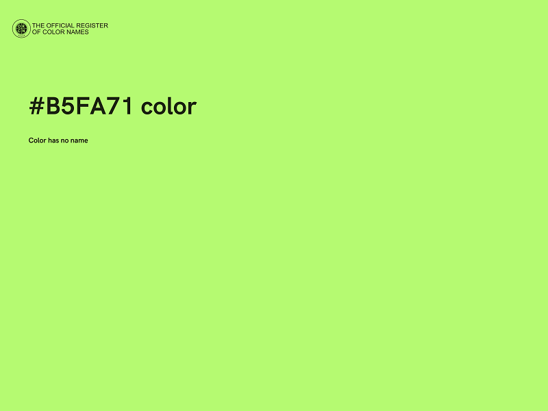 #B5FA71 color image