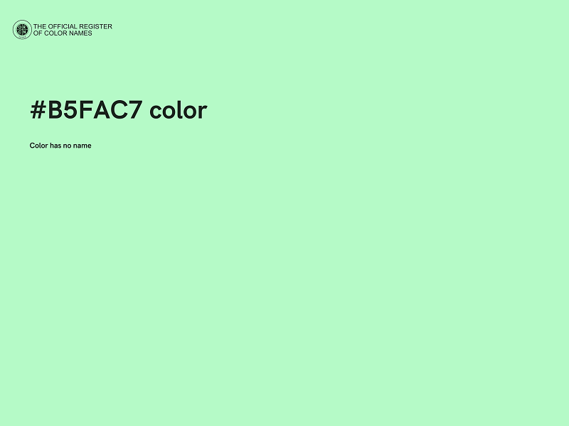 #B5FAC7 color image