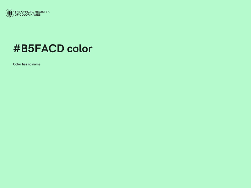 #B5FACD color image