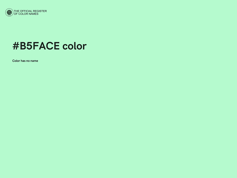 #B5FACE color image