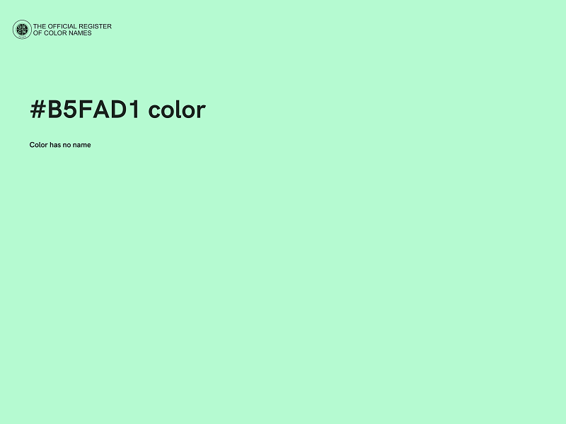 #B5FAD1 color image