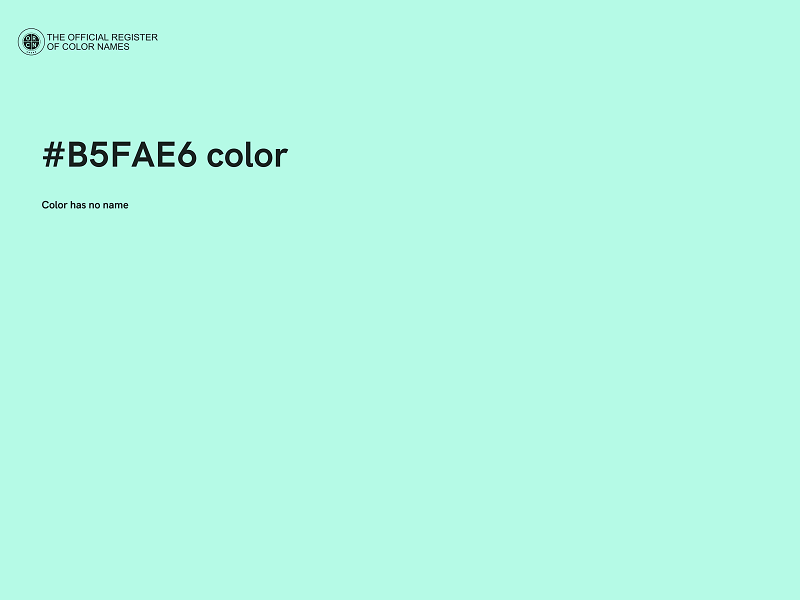 #B5FAE6 color image