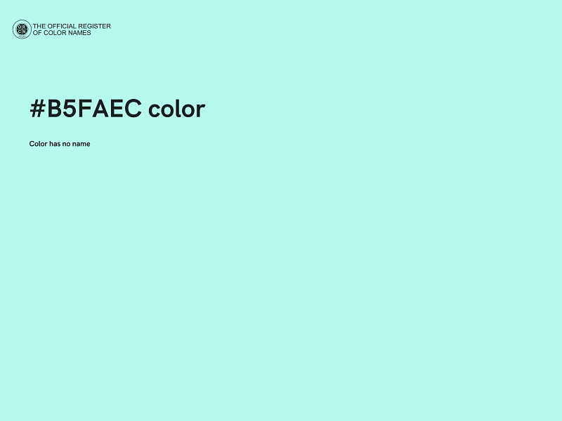 #B5FAEC color image