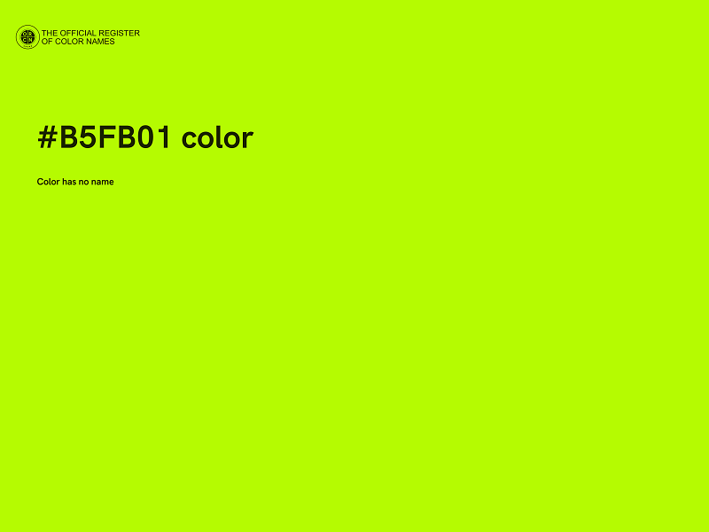 #B5FB01 color image