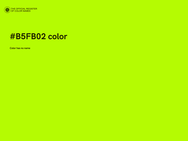 #B5FB02 color image