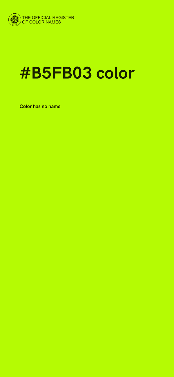#B5FB03 color image