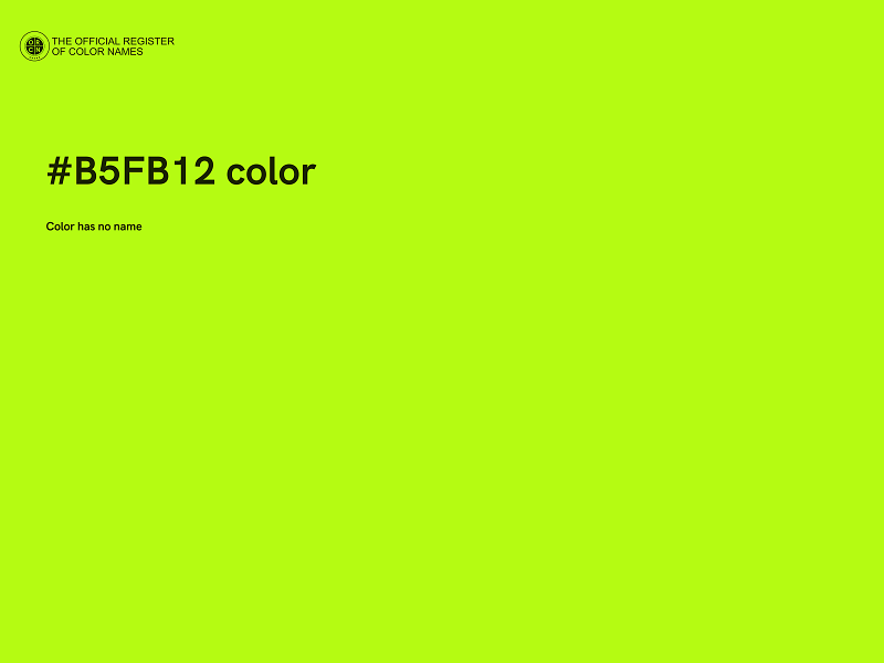 #B5FB12 color image