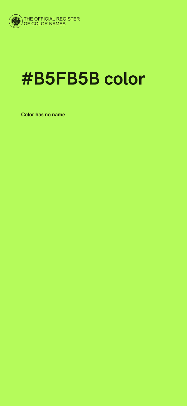 #B5FB5B color image