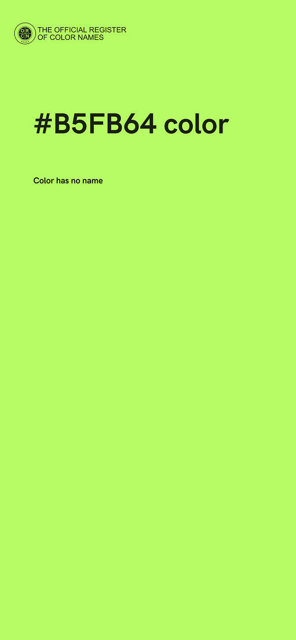 #B5FB64 color image