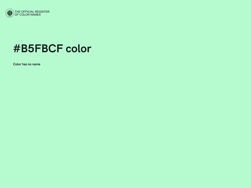 #B5FBCF color image