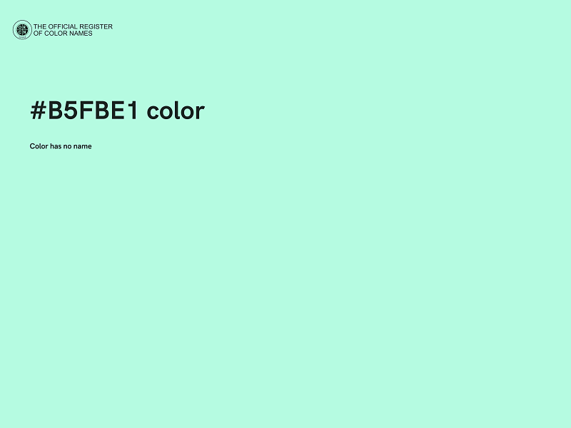 #B5FBE1 color image