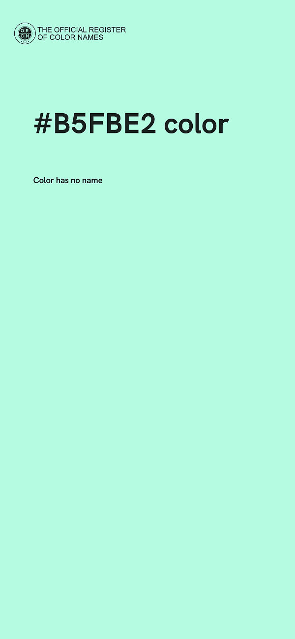 #B5FBE2 color image