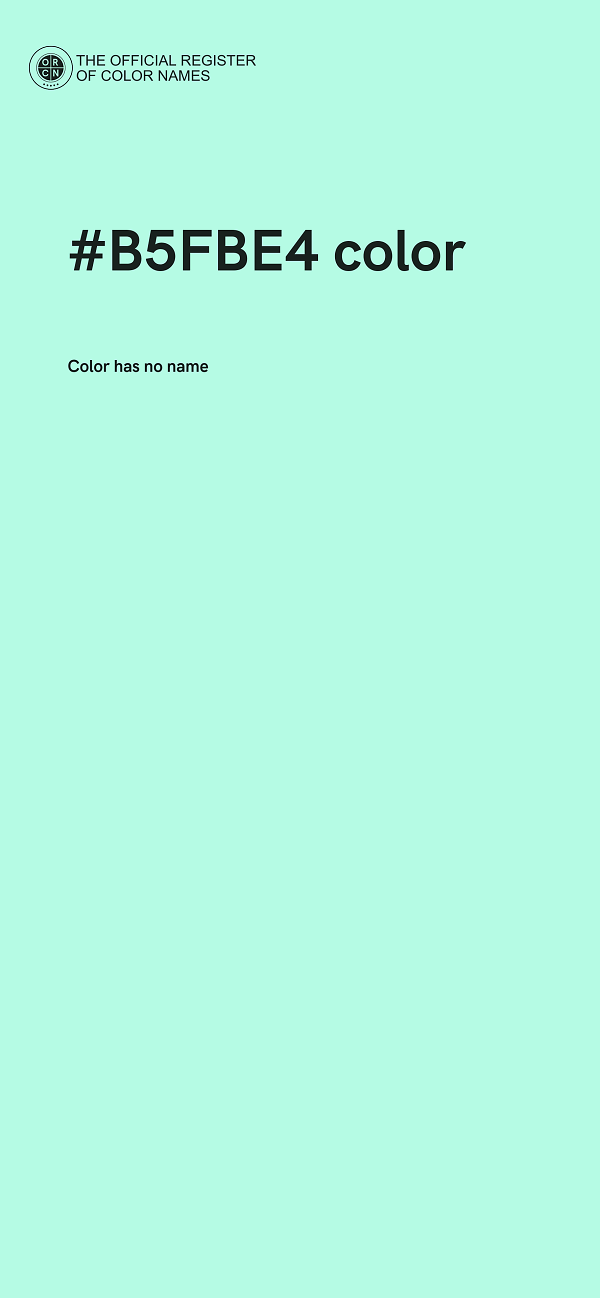 #B5FBE4 color image