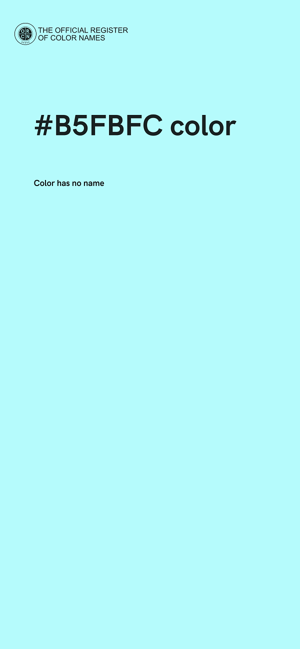 #B5FBFC color image