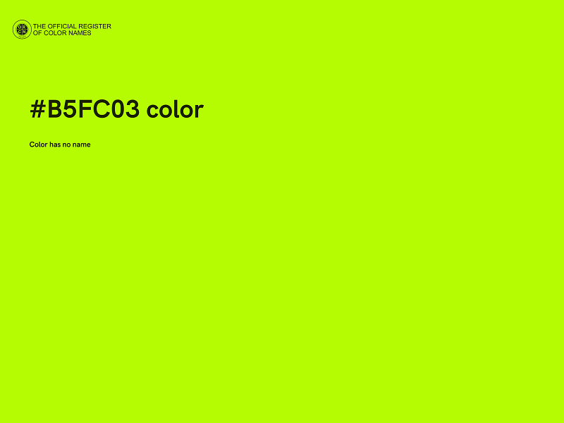 #B5FC03 color image