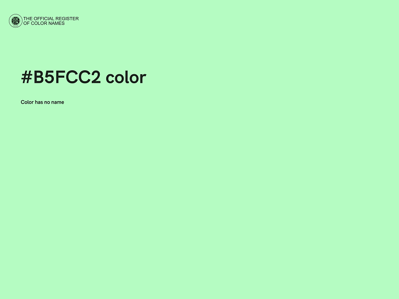 #B5FCC2 color image