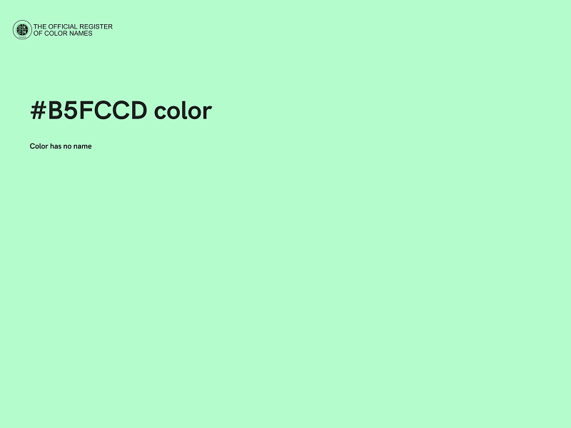 #B5FCCD color image