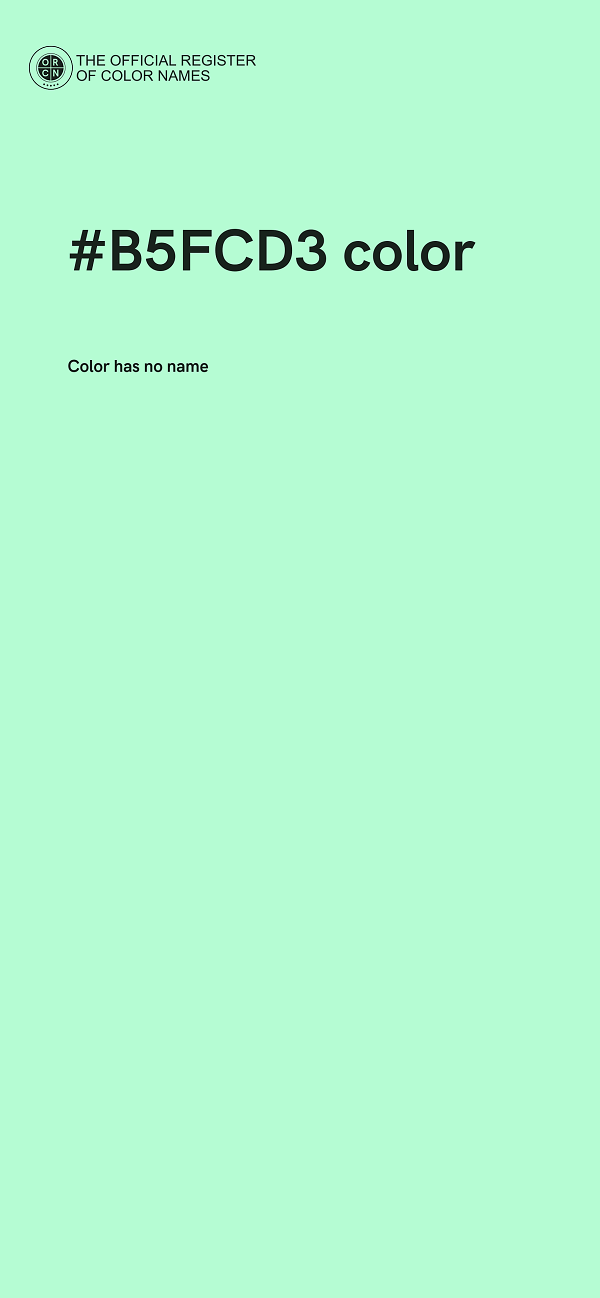 #B5FCD3 color image