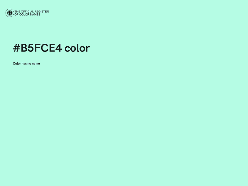 #B5FCE4 color image
