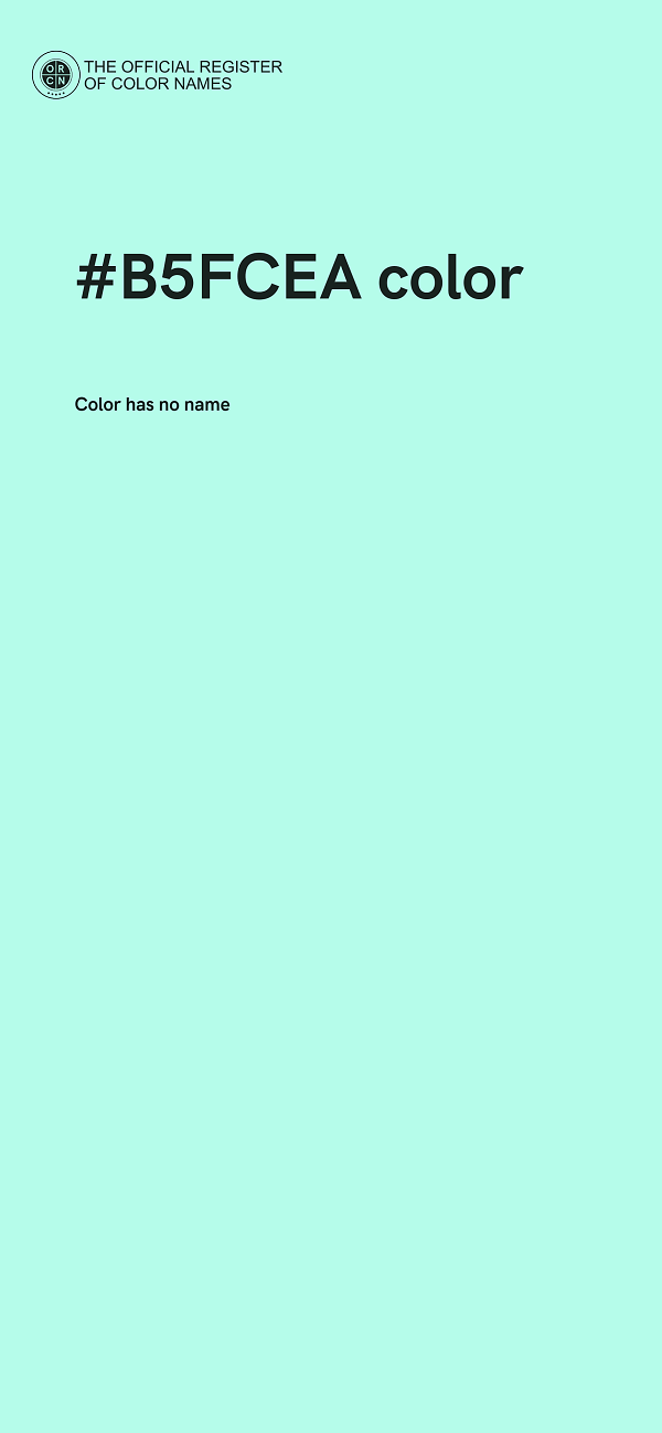 #B5FCEA color image