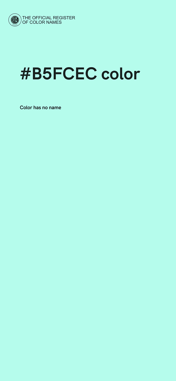 #B5FCEC color image