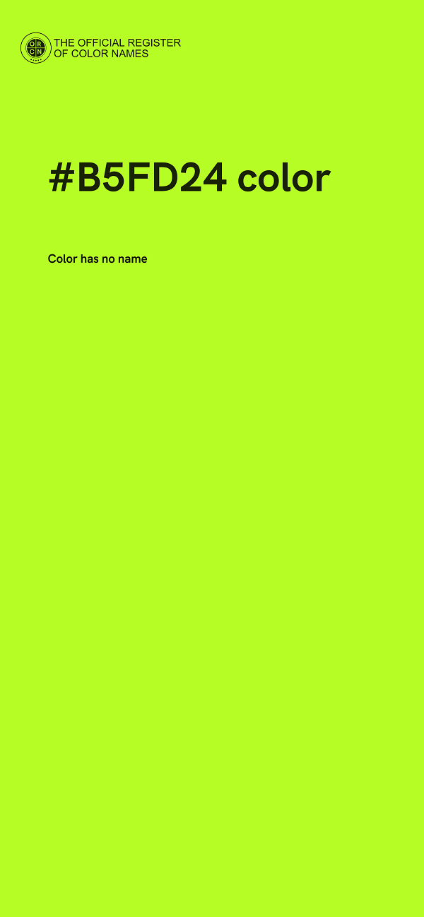 #B5FD24 color image
