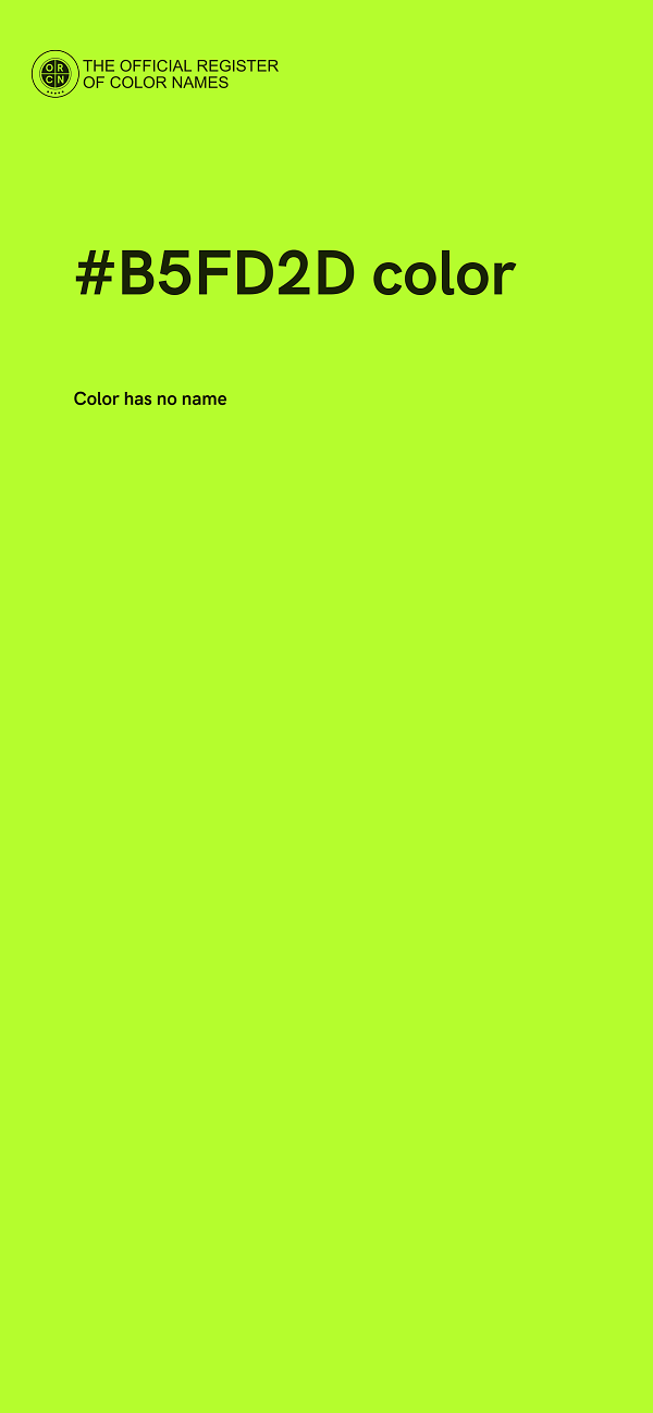 #B5FD2D color image