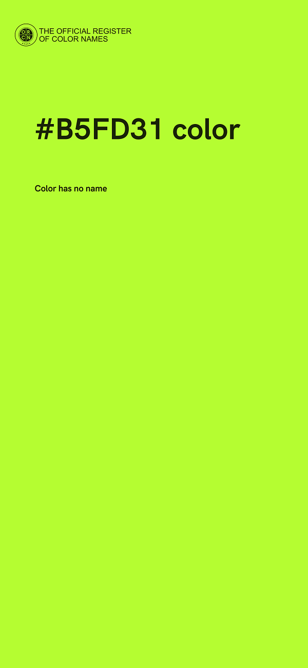 #B5FD31 color image
