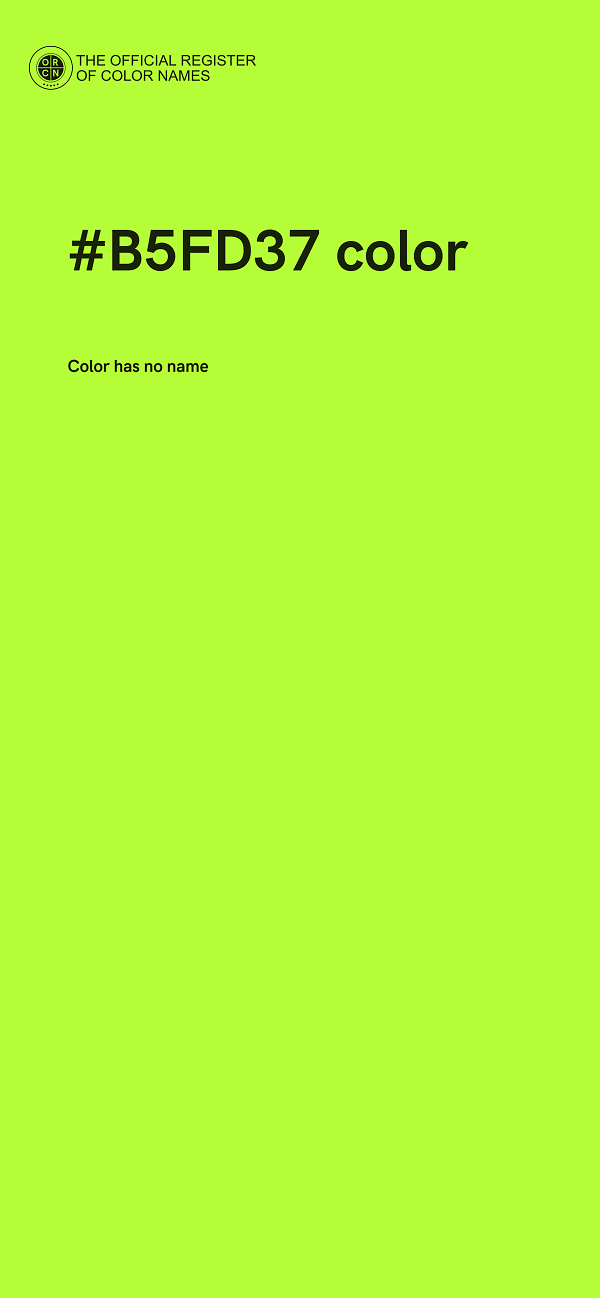 #B5FD37 color image