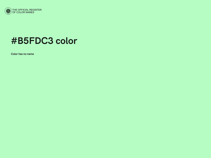 #B5FDC3 color image