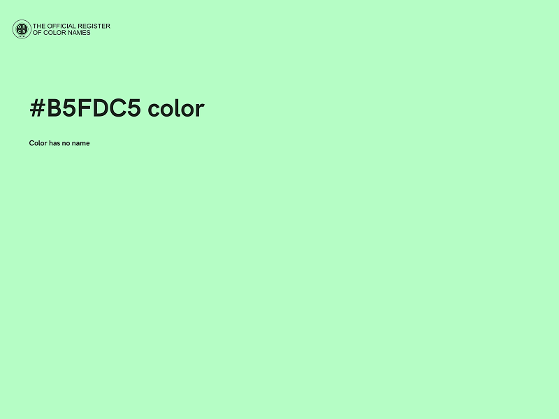 #B5FDC5 color image