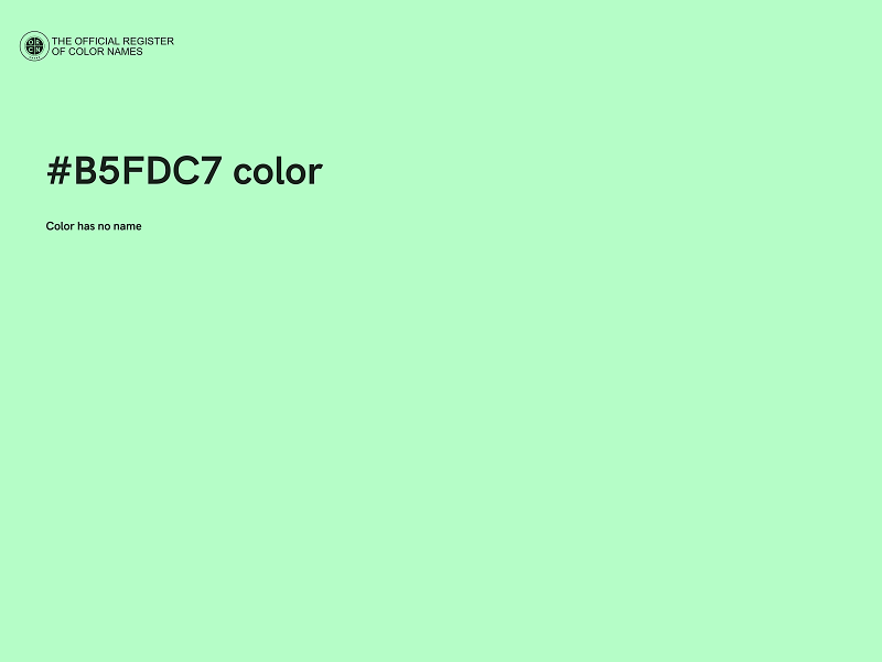 #B5FDC7 color image