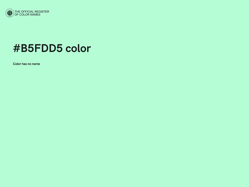 #B5FDD5 color image