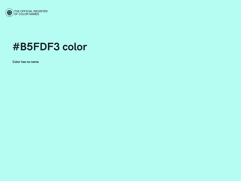 #B5FDF3 color image