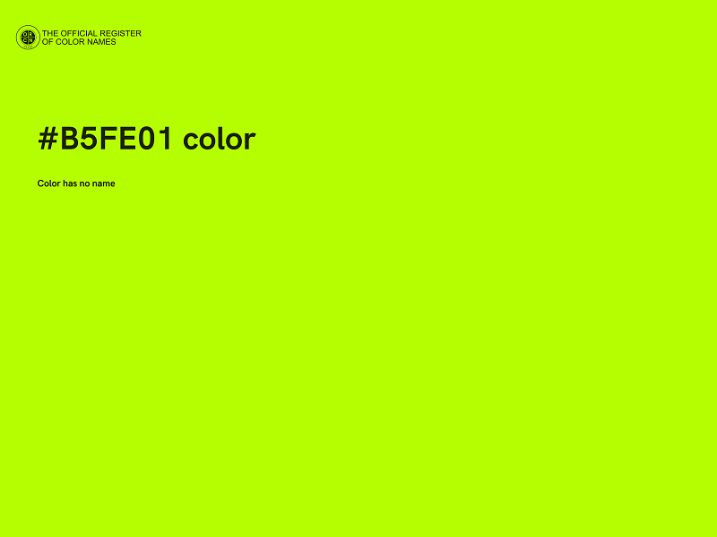 #B5FE01 color image