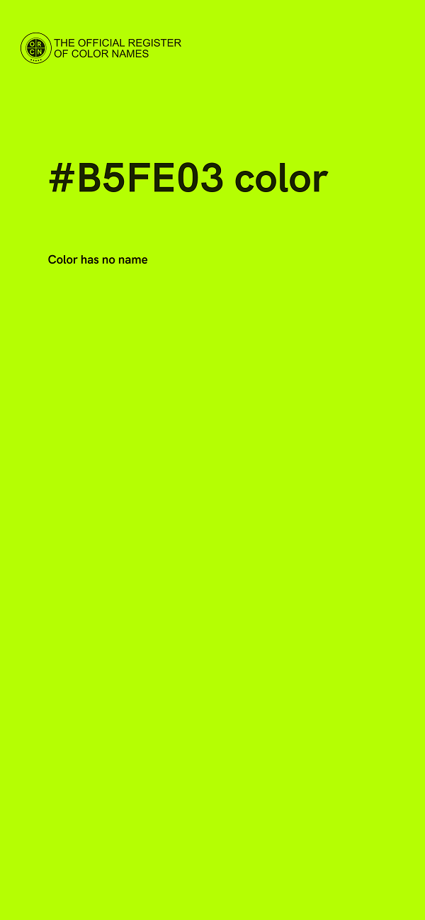 #B5FE03 color image